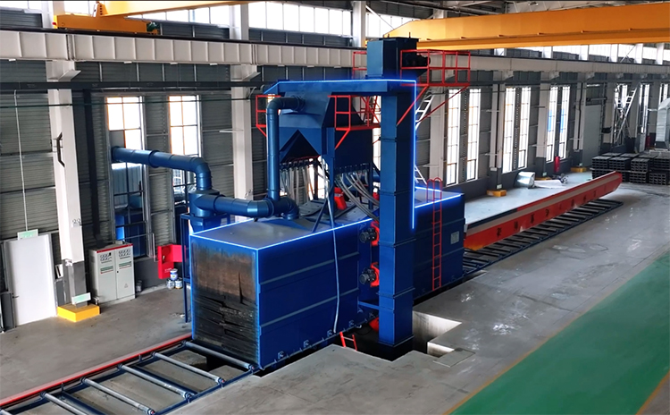 鋼板拋丸生產線